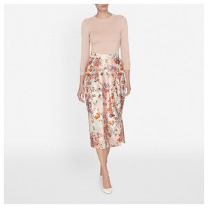LK Bennett floral skirt silk and cotton size US 6